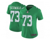 Women's Nike Philadelphia Eagles #73 Isaac Seumalo Limited Green Rush NFL Jersey