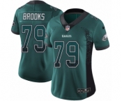 Women's Nike Philadelphia Eagles #79 Brandon Brooks Limited Green Rush Drift Fashion NFL Jersey