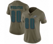 Women's Nike Philadelphia Eagles #80 Markus Wheaton Limited Olive 2017 Salute to Service NFL Jersey