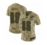 Women's Nike Philadelphia Eagles #86 Zach Ertz Limited Camo 2018 Salute to Service NFL Jersey