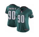 Women's Nike Philadelphia Eagles #90 Marcus Smith II Vapor Untouchable Limited Midnight Green Team Color NFL Jersey