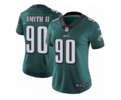 Women's Nike Philadelphia Eagles #90 Marcus Smith II Vapor Untouchable Limited Midnight Green Team Color NFL Jersey