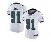 Women's Nike Philadelphia Eagles #91 Fletcher Cox Vapor Untouchable Limited White NFL Jerse