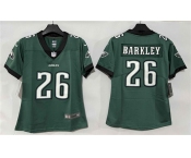Women's Philadelphia Eagles #26 Saquon Barkley Green New Vapor Untouchable Limited Football Stitched Jersey