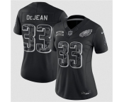 Women's Philadelphia Eagles #33 Cooper DeJean Black 2026 Salute to Service Limited Stitched Jersey