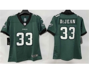 Women's Philadelphia Eagles #33 Cooper DeJean Green New Vapor Untouchable Limited Football Stitched Jersey