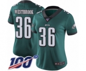 Women's Philadelphia Eagles #36 Brian Westbrook Midnight Green Team Color Vapor Untouchable Limited Player 100th Season Football Jersey