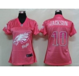 nike women nfl jerseys philadelphia eagles #10 jackson pink[2012 fem fan]