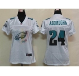 nike women nfl jerseys philadelphia eagles #24 asomugha white[2012 fem fan]