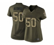 nike women nfl jerseys philadelphia eagles #50 alonso army green[nike Limited Salute To Service]