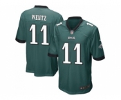 Youth Nike Philadelphi Eagles #11 Carson Wentz Midnight Green Team Color Stitched NFL New Jersey[Wentz]