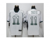 Youth Nike Philadelphia Eagles #11 Carson Wentz Elite White Drift Fashion NFL Jersey