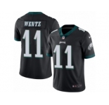 Youth Nike Philadelphia Eagles #11 Carson Wentz Limited Black Rush NFL Jersey