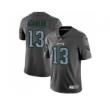 Youth Nike Philadelphia Eagles #13 Nelson Agholor Gray Static NFL Vapor Untouchable Limited Jersey