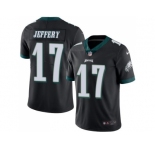 Youth Nike Philadelphia Eagles #17 Alshon Jeffery Black Stitched NFL Limited Rush Jersey