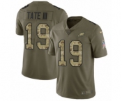 Youth Nike Philadelphia Eagles #19 Golden Tate III Limited Olive Camo 2017 Salute to Service NFL Jersey