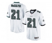 Youth Nike Philadelphia Eagles #21 Leodis McKelvin Limited White NFL Jersey