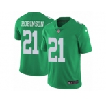 Youth Nike Philadelphia Eagles #21 Patrick Robinson Limited Green Rush NFL Jersey