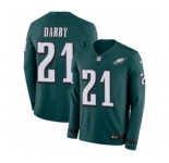 Youth Nike Philadelphia Eagles #21 Ronald Darby Limited Green Therma Long Sleeve NFL Jersey