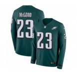 Youth Nike Philadelphia Eagles #23 Rodney McLeod Limited Green Therma Long Sleeve NFL Jersey