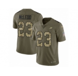 Youth Nike Philadelphia Eagles #23 Rodney McLeod Limited Olive Camo 2017 Salute to Service NFL Jersey