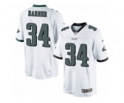 Youth Nike Philadelphia Eagles #34 Kenjon Barner Limited White NFL Jersey