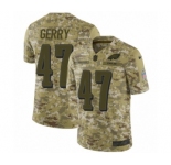 Youth Nike Philadelphia Eagles #47 Nate Gerry Limited Camo 2018 Salute to Service NFL Jersey