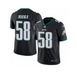 Youth Nike Philadelphia Eagles #58 Jordan Hicks Limited Black Rush NFL Jersey