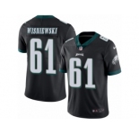 Youth Nike Philadelphia Eagles #61 Stefen Wisniewski Limited Black Rush NFL Jersey