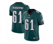 Youth Nike Philadelphia Eagles #61 Stefen Wisniewski Vapor Untouchable Limited Midnight Green Team Color NFL Jersey