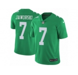 Youth Nike Philadelphia Eagles #7 Ron Jaworski Limited Green Rush NFL Jersey