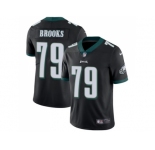 Youth Nike Philadelphia Eagles #79 Brandon Brooks Black Alternate Stitched NFL Vapor Untouchable Limited Jersey