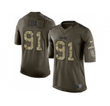 Youth Nike Philadelphia Eagles #91 Fletcher Cox Green Stitched NFL Limited 2015 Salute to Service Jersey