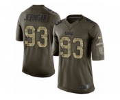 Youth Nike Philadelphia Eagles #93 Timmy Jernigan Limited Green Salute to Service NFL Jersey