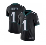 Youth Philadelphia Eagles #1 Jalen Hurts Black Vapor Untouchable Limited Stitched Jersey