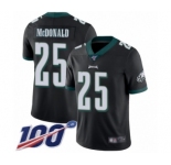 Youth Philadelphia Eagles #25 Tommy McDonald Black Alternate Vapor Untouchable Limited Player 100th Season Football Jersey