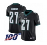 Youth Philadelphia Eagles #27 Malcolm Jenkins Black Alternate Vapor Untouchable Limited Player 100th Season Football Jersey