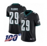 Youth Philadelphia Eagles #29 Avonte Maddox Black Alternate Vapor Untouchable Limited Player 100th Season Football Jersey