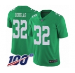 Youth Philadelphia Eagles #32 Rasul Douglas Limited Green Rush Vapor Untouchable 100th Season Football Jersey