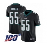 Youth Philadelphia Eagles #55 Brandon Graham Black Alternate Vapor Untouchable Limited Player 100th Season Football Jersey