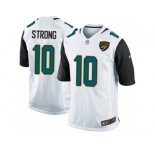 Men Nike Jacksonville Jaguars #10 Jaelen Strong Game White NFL Jersey