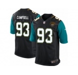 Men's Jacksonville Jaguars #93 Calais Campbell Nike Black Game Jersey