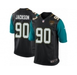 Men's Nike Jacksonville Jaguars #90 Malik Jackson Game Black Alternate NFL Jersey
