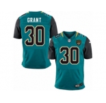 Men Nike Jacksonville Jaguars #30 Corey Grant Elite Teal Green Team Color NFL Jersey