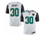 Men Nike Jacksonville Jaguars #30 Corey Grant Elite White NFL Jersey