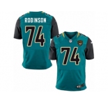 Men Nike Jacksonville Jaguars #74 Cam Robinson Elite Teal Green Team Color NFL Jersey