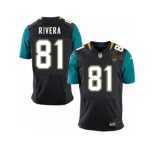 Men Nike Jacksonville Jaguars #81 Mychal Rivera Elite Black Alternate NFL Jersey