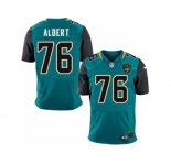 Men's Nike Jacksonville Jaguars #76 Branden Albert Elite Teal Green Team Color NFL Jersey