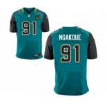 Men's Nike Jacksonville Jaguars #91 YAnnick Ngakoue Elite Teal Green Team Color NFL Jersey