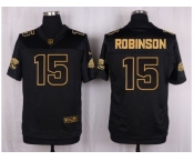 Nike Jacksonville Jaguars #15 Allen Robinson Black Pro Line Gold Collection Jersey[Elite]